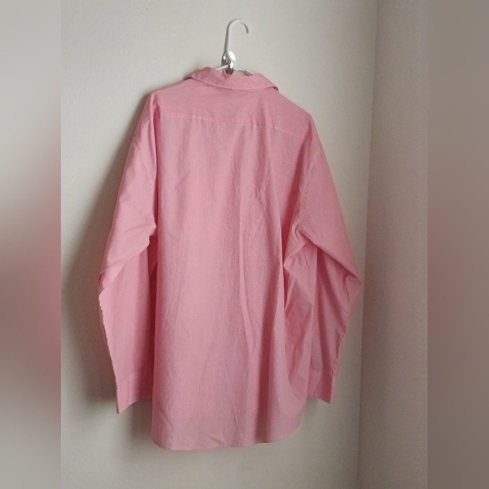 Assets Blouse Women 1X Red & White Casual Button Down Shirt Artsy Embellishments - Picture 6 of 6